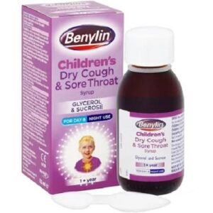 BENYLIN childrens cough & sore throat syrup 125ml