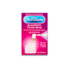 ultra chloraseptic anaesthetic throat spray children's blackcurrant 15ml