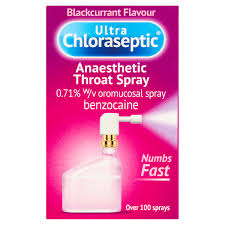 ULTRA CHLORASEPTIC anaesthetic throat spray blackcurrant 0.71% 15ml